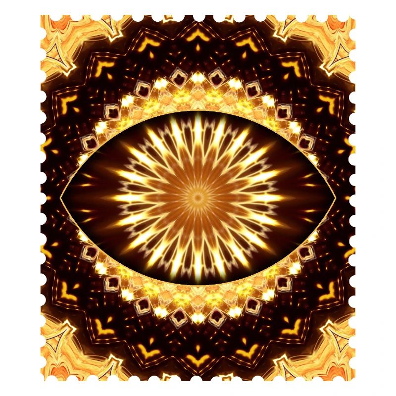 Kaleidoscope Fire Eye Pattern