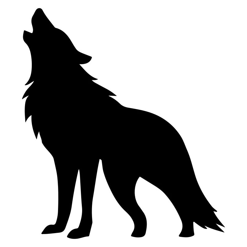 Silhouette de loup