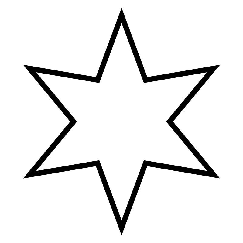 Étoile à six branches - étoile à six branches