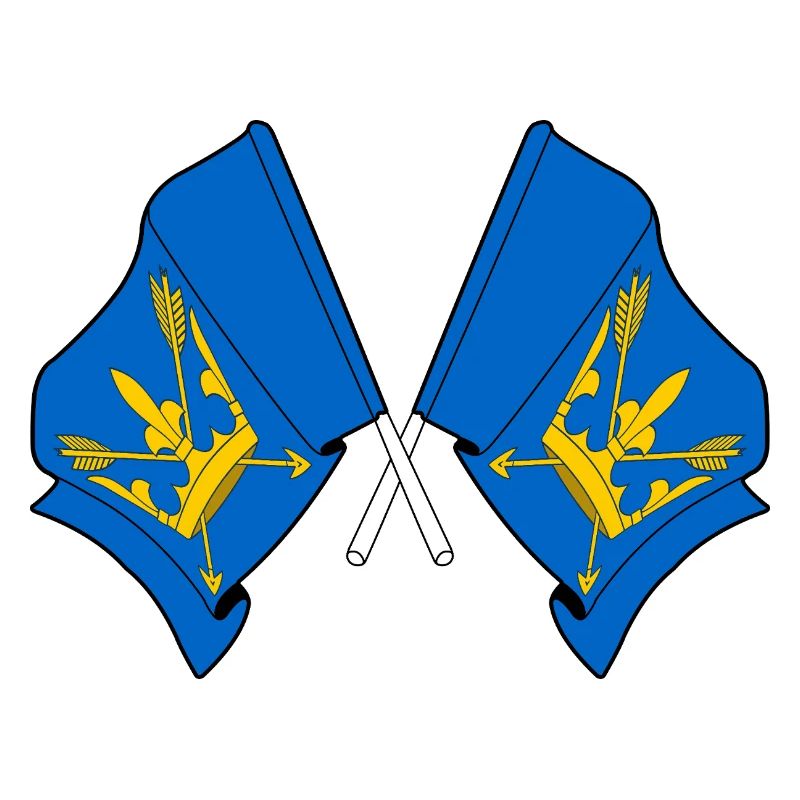 Suffolk Flags Crossed