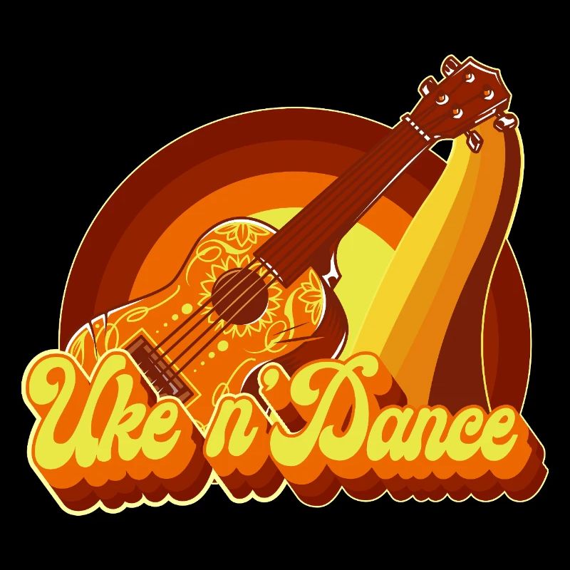 Hawaiian Ukulele Uke Retro 70s