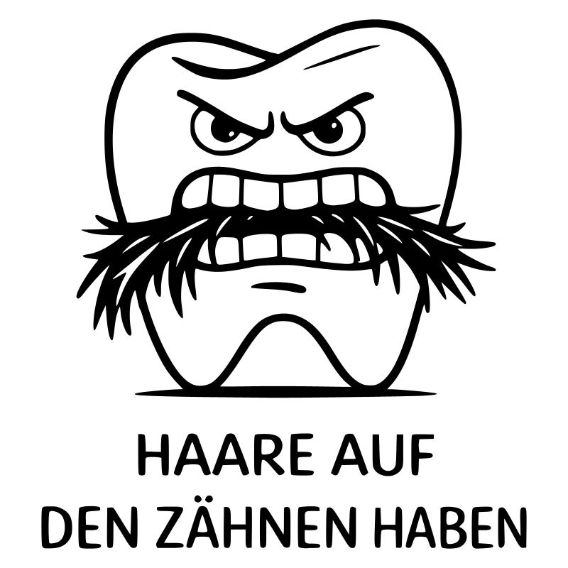 Les poils sur les dents ont une expression