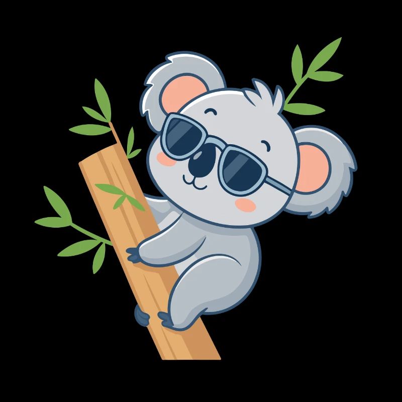 Koala on Casual Bamboo