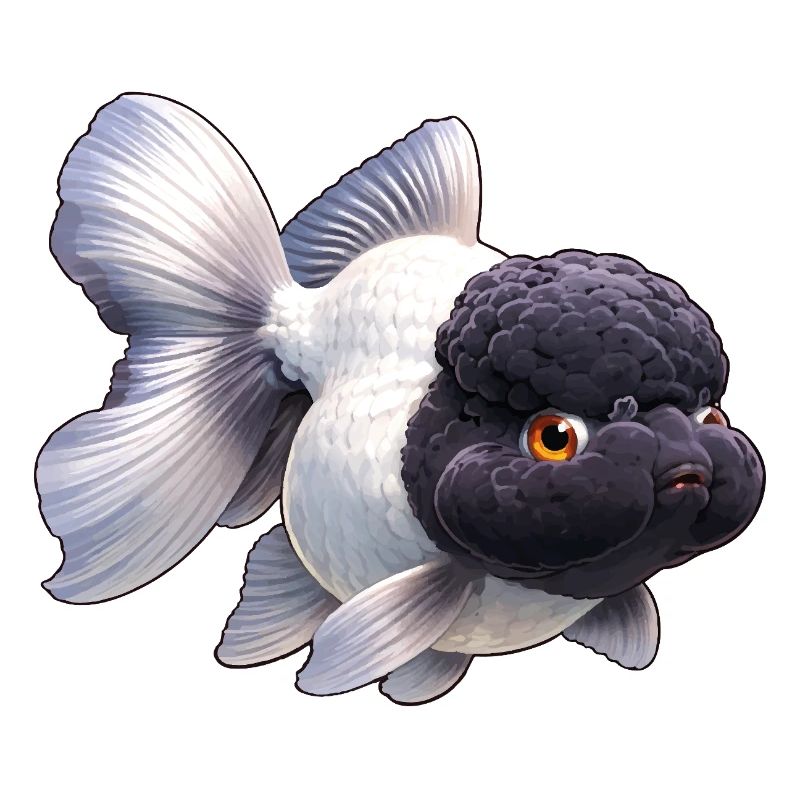 Black & White Oranda High Quality Goldfish