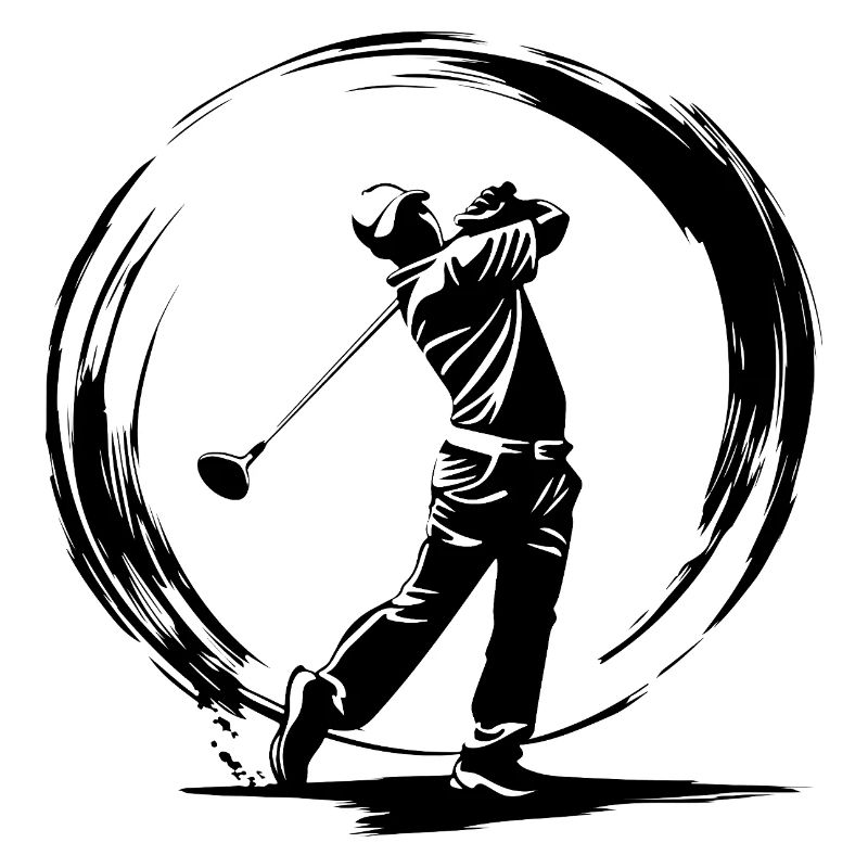 Golfer Mann Silhouette