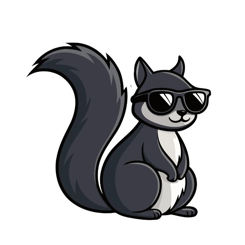 Coole Eichhörnchen-Dunkle Brille