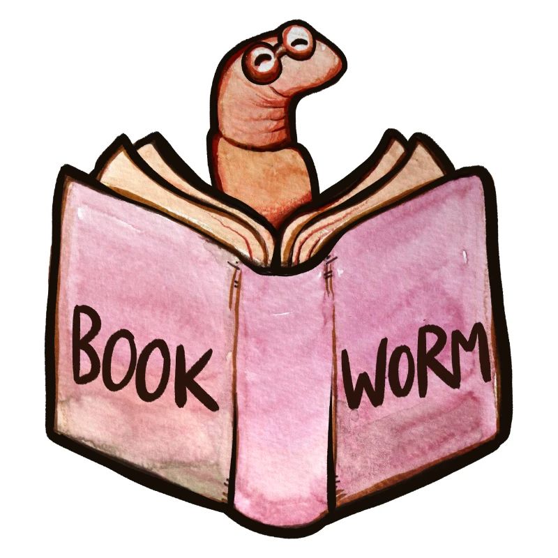 Bookworm Reader: Pink Open Book
