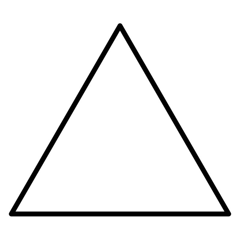 Symbol triangle equilateral