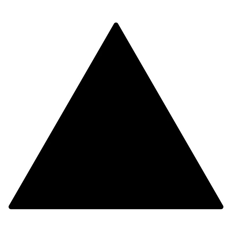 Triangle équilatéral de symbole noir