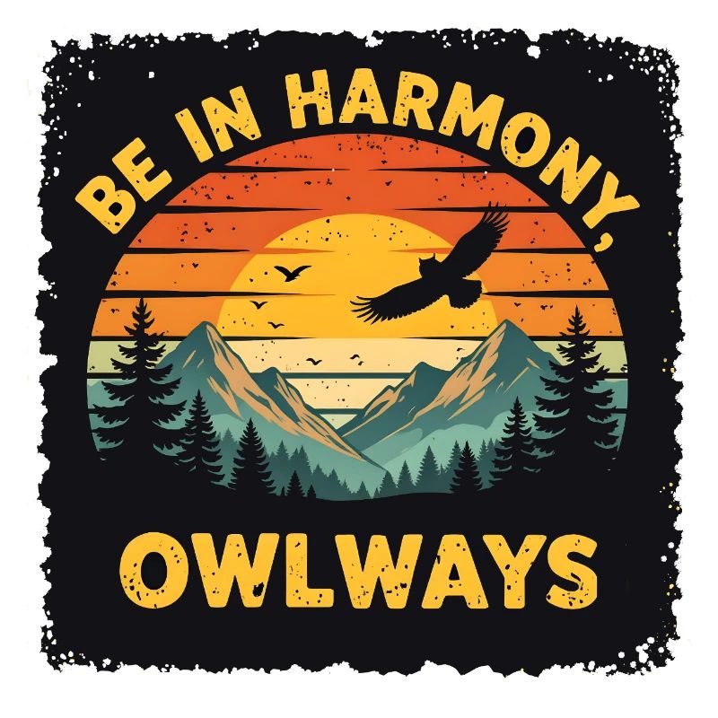 Owl Harmony at Sunset