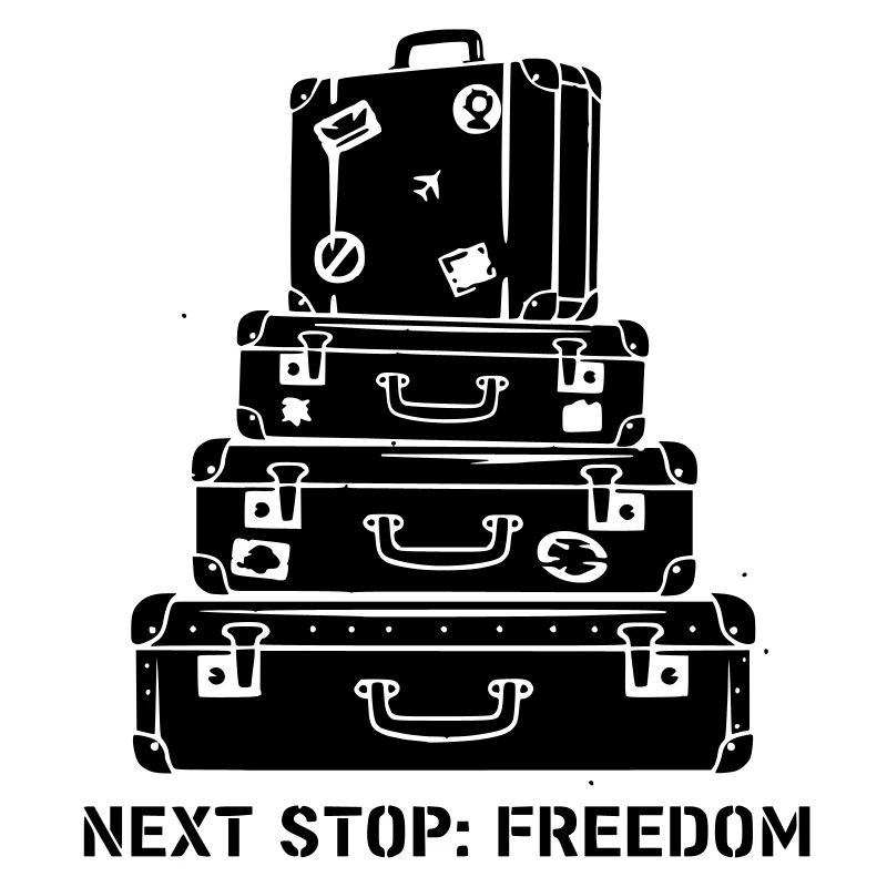 Suitcase Stack Freedom Travel