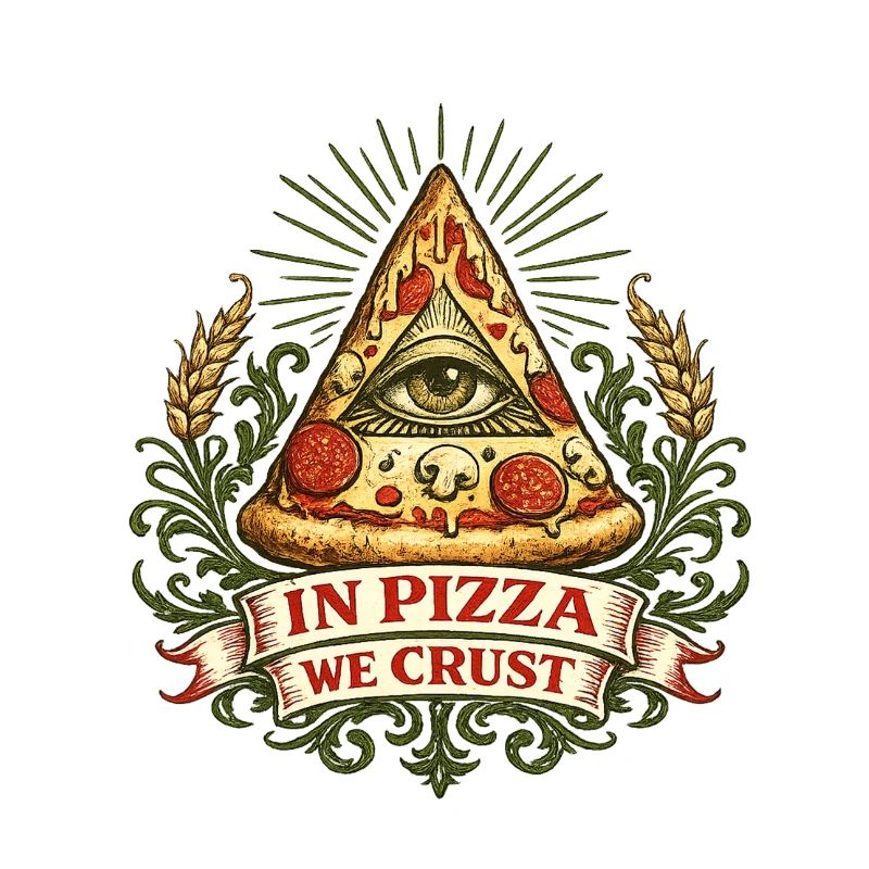 Devise de la Croûte Œil de la Pyramide de la Pizza