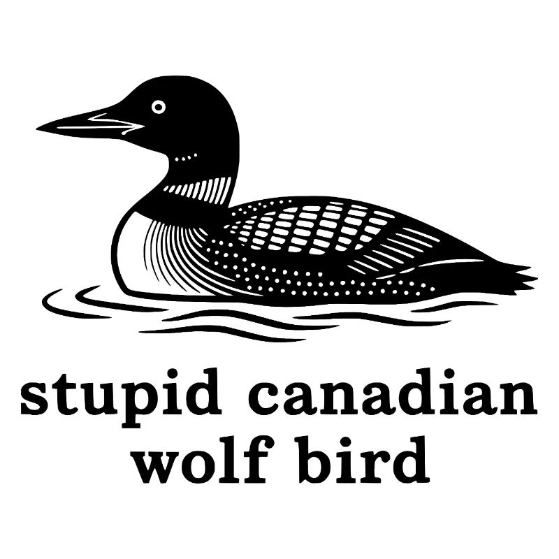 Stupide oiseau loup canadien