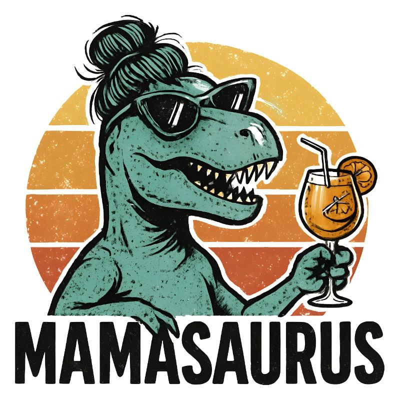 Mamasaurus Mama Mutter Geschenkidee Humor Lustig