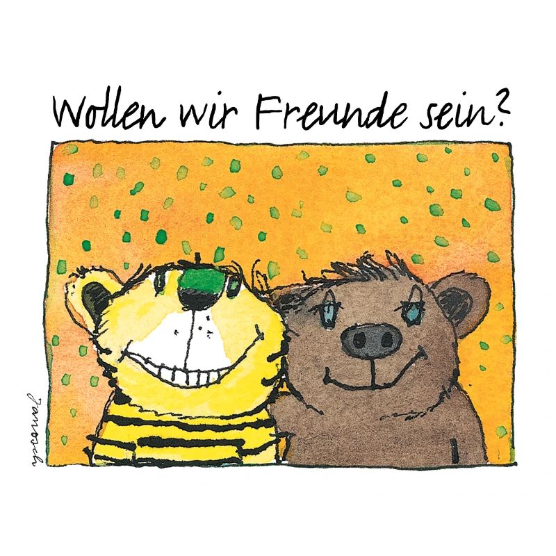 Janosch Wollen Wir Freunde Sein Mit Tiger & Bär