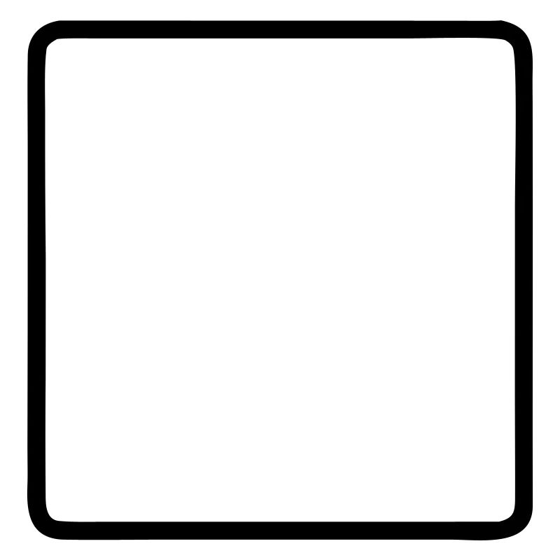 Square Frame Rounded Outline