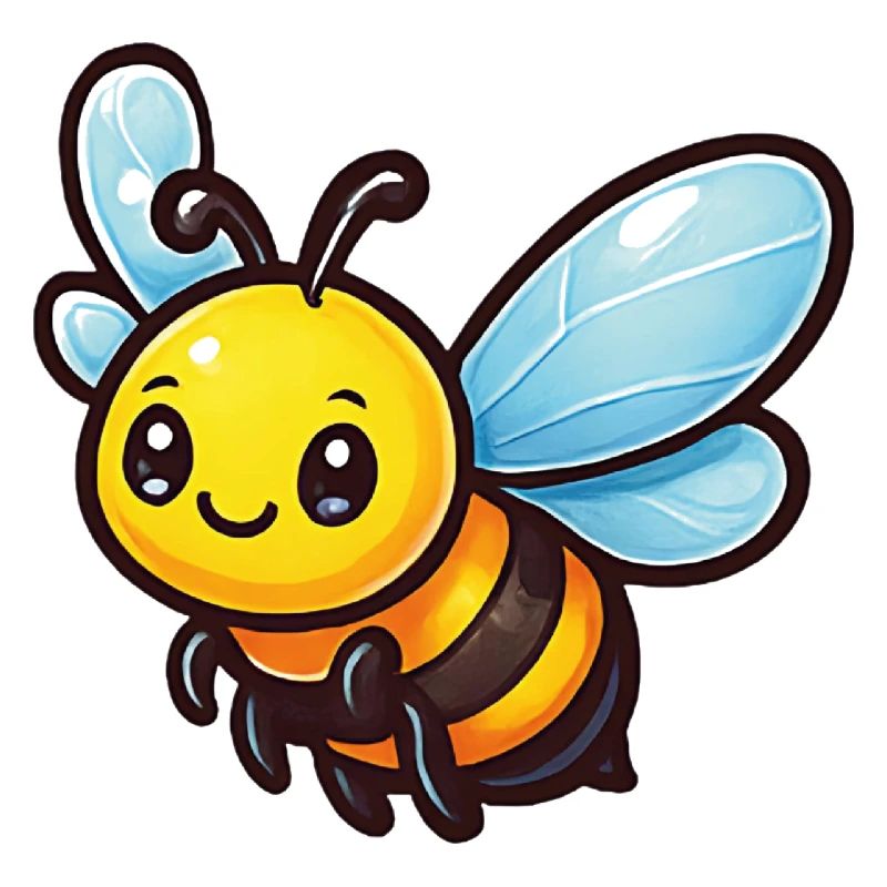 Sunny Bee Cartoon Mascot