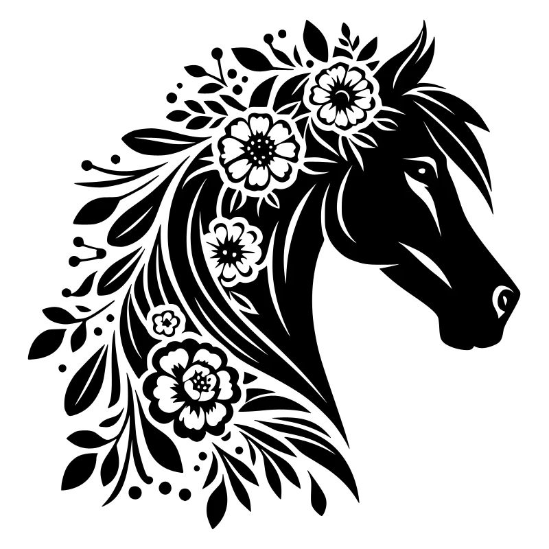 Fleurs de tête de cheval
