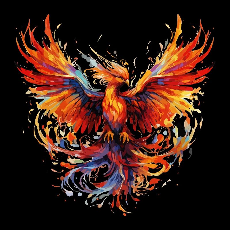Phoenix Phoenix Fire Flames Bird Mythology