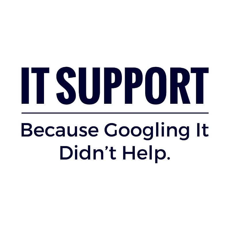 Chemise support informatique – parce que chercher sur Google n’a pas aidé