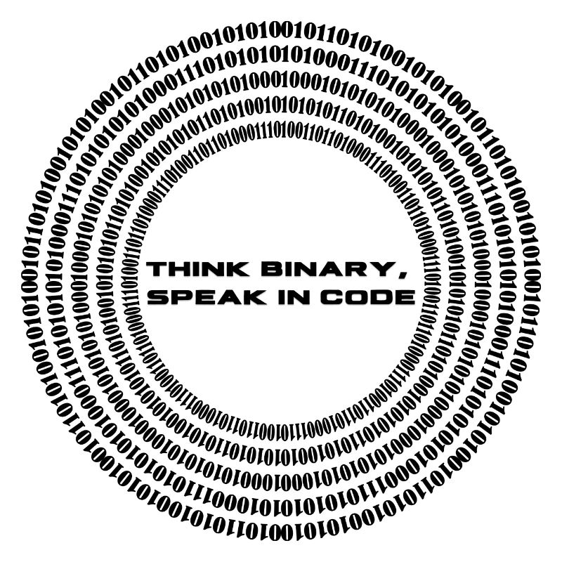 Think binary - speak in code