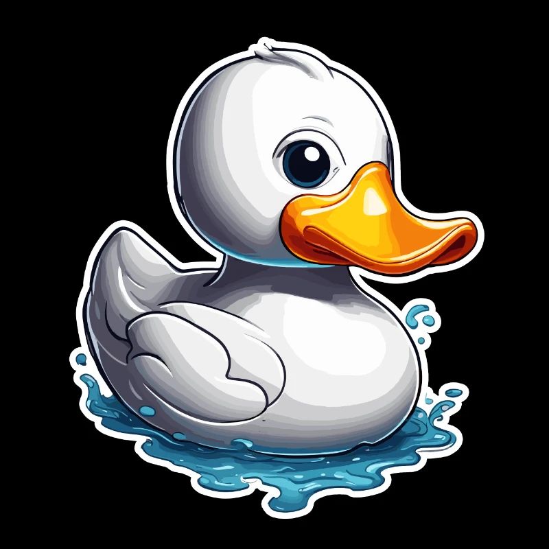 Canard en caoutchouc / canard en caoutchouc / eau / baignoire