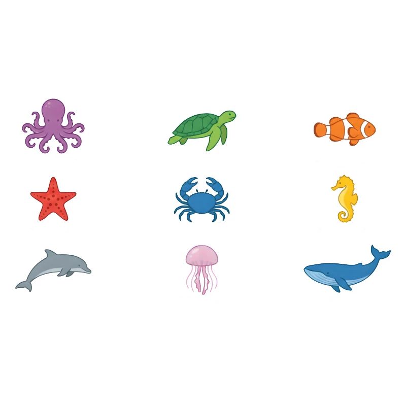 Conception de la faune sous-marine
