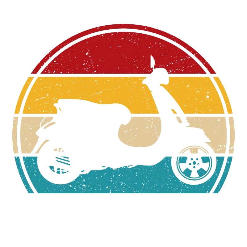 Motorroller Retro rollerfahren scooter moped