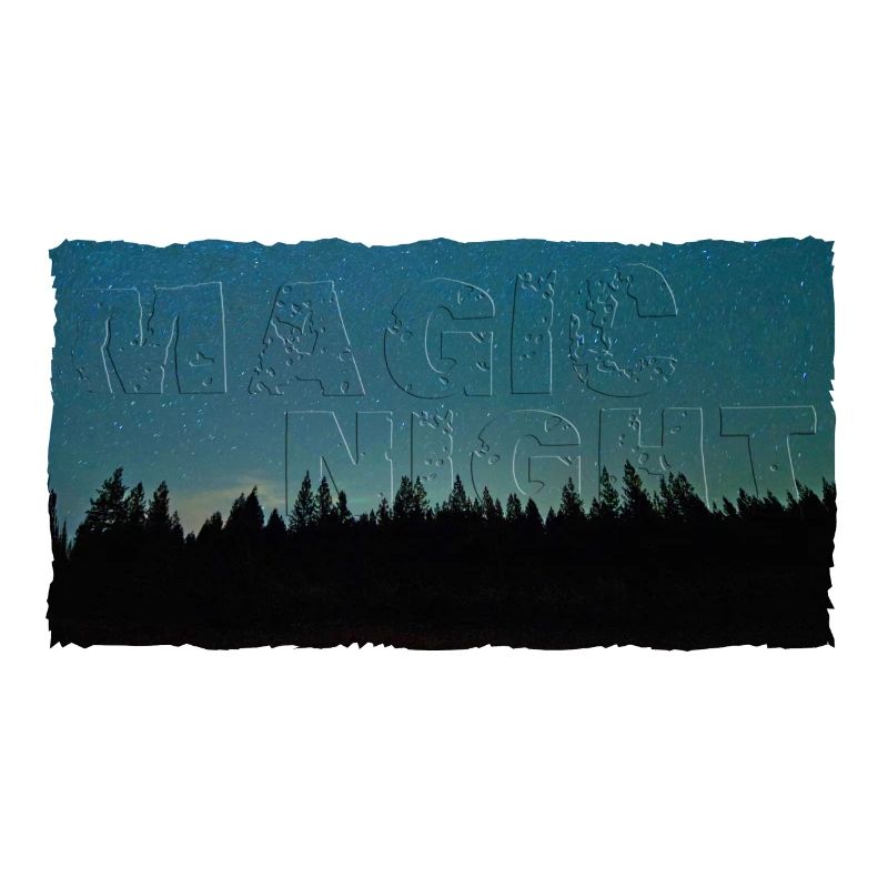 Magic Night | Nachthimmel mit Wald (2. Upload)