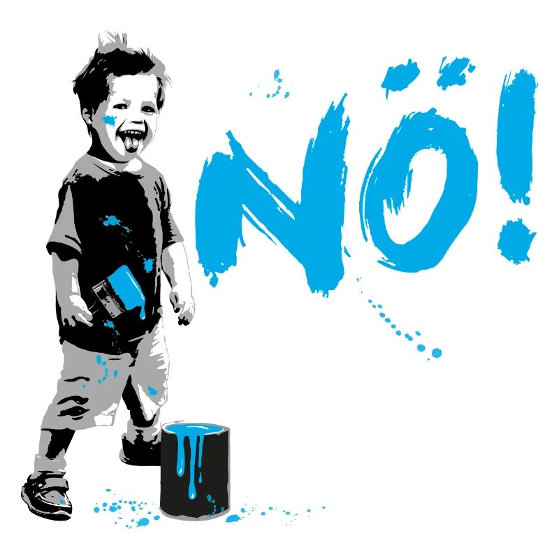 Boy Power NO Frecher Junge Protest Statement