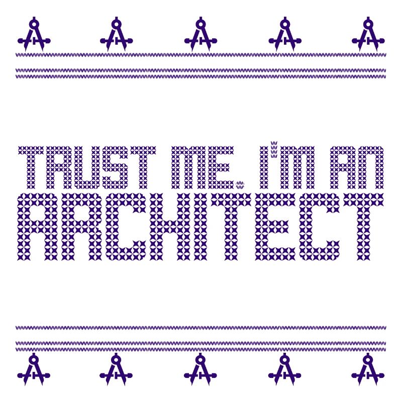 Architecte laid noël pull, professions zirkel