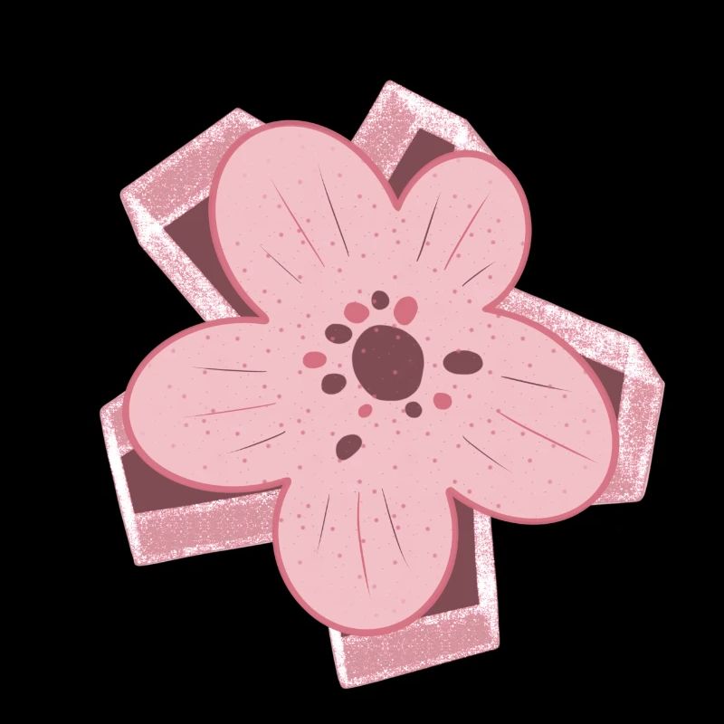 Fleur rose design moderne