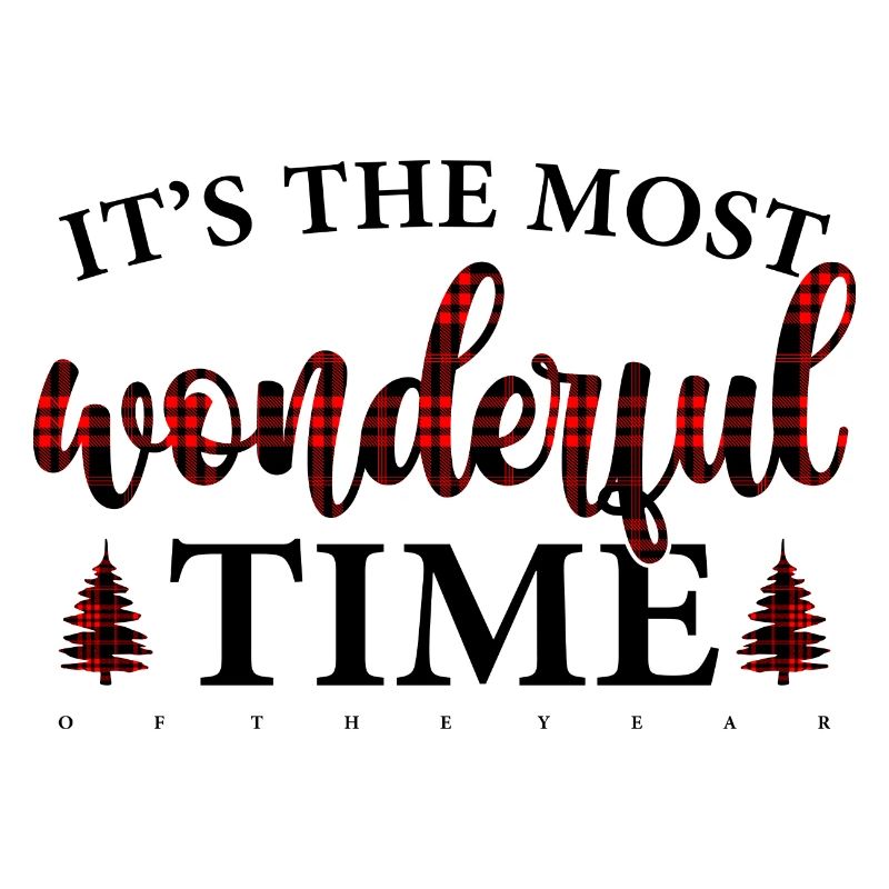 Crimson Plaid Script on Black