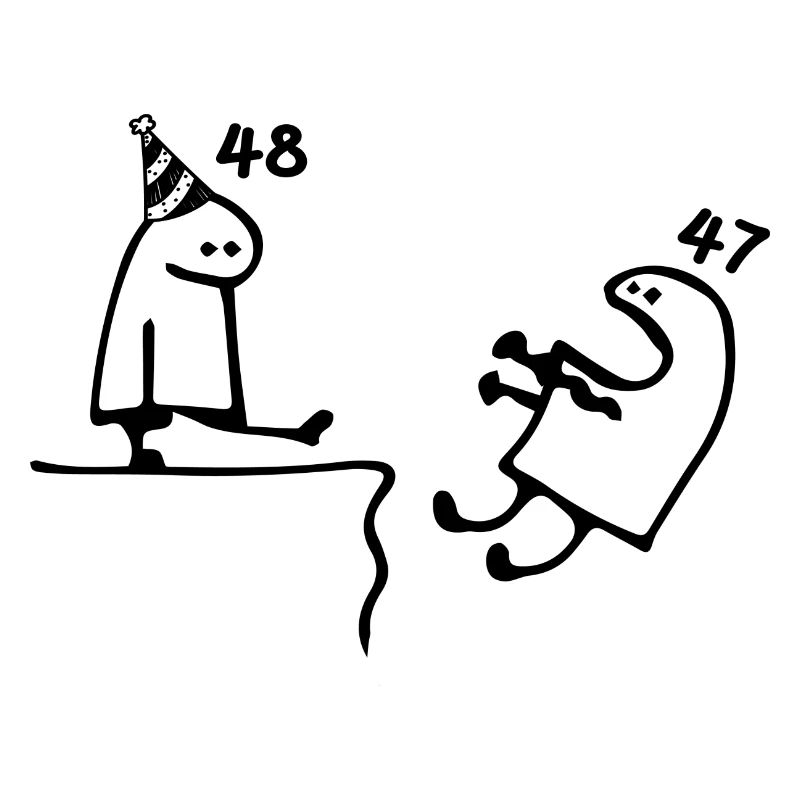 48 ans : Adieu âge 47 ans, Joyeux 48e anniversaire