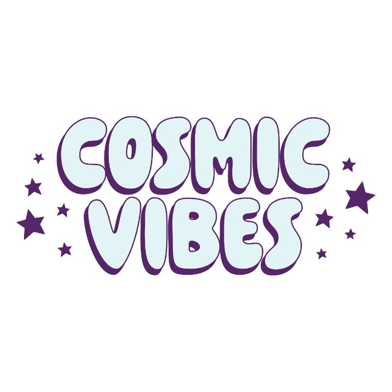 Lettrage Cosmic Vibes