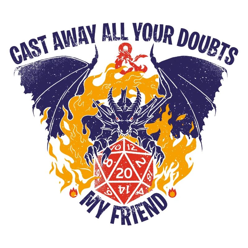 Dungeons And Dragons Hellfire Dragon And D20 Cube