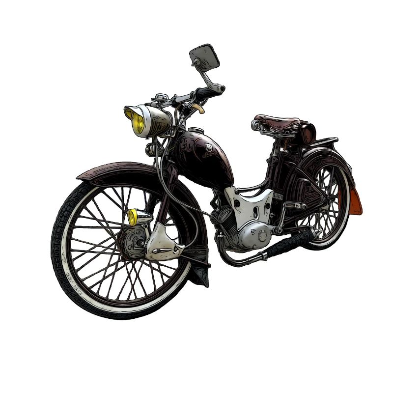 Simson Custom SR2 Conversion Rat Rod