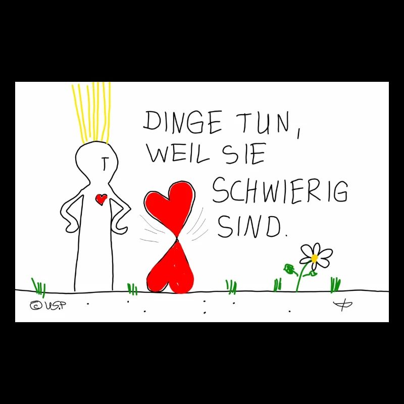 Dinge tun, weil sie schwierig sind.