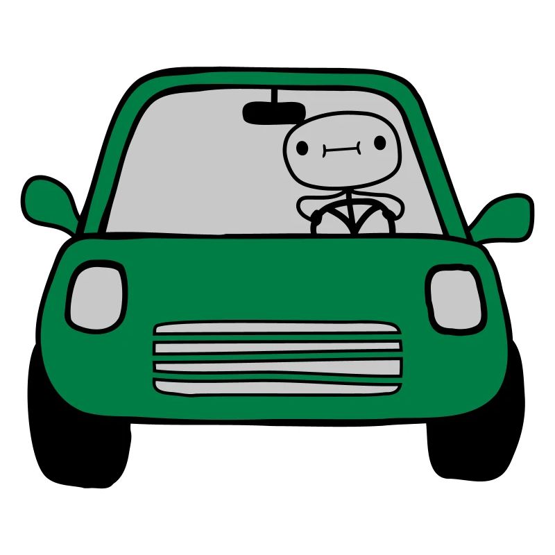 Fahrer Comic Auto