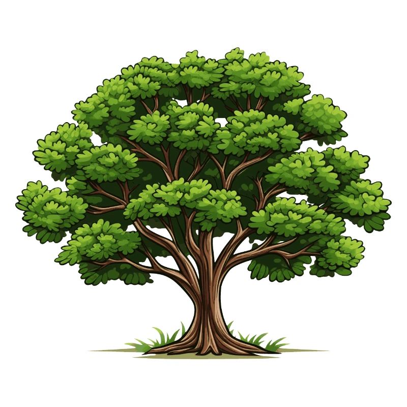 Arbre à feuilles caduques - conservation de la nature