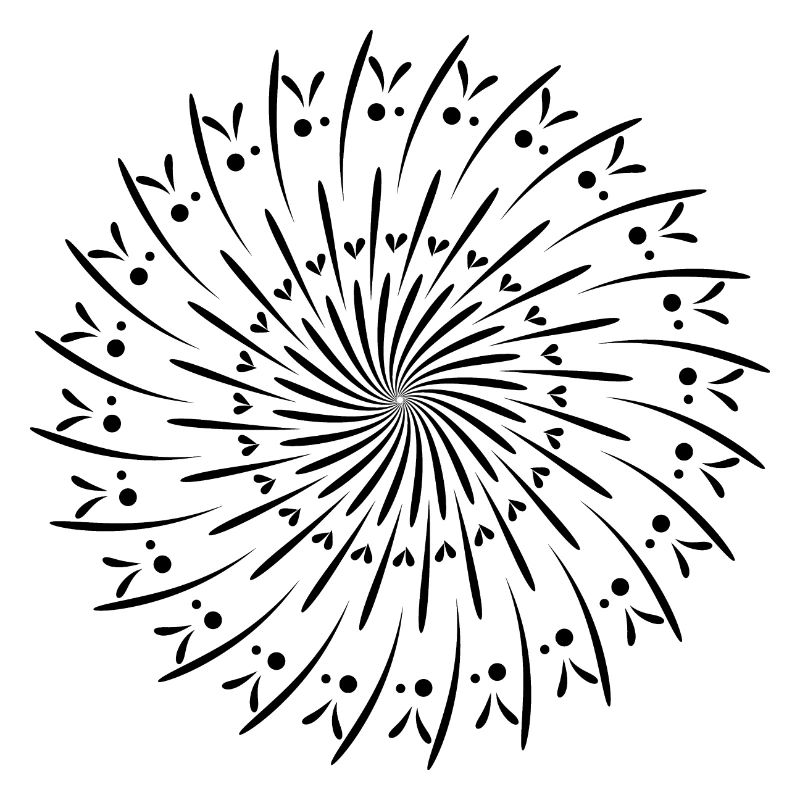 Drehende Kreis Muster Kreis Geschenkidee