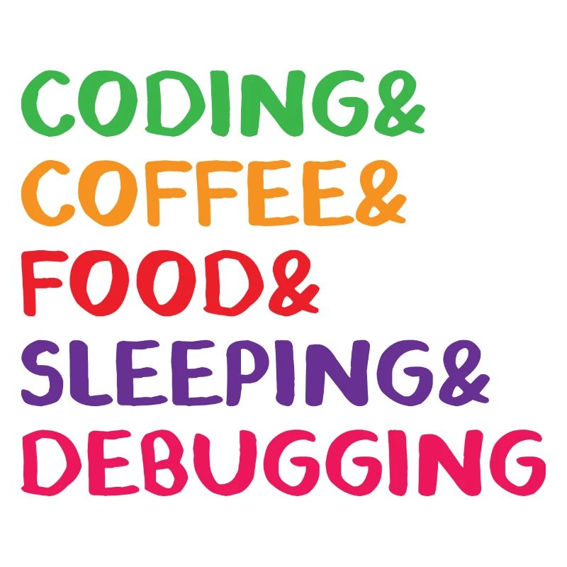 Coding Coffee Food Sleeping Debbuging Programmer C