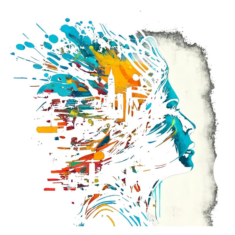 Psychedelisches Artwork - Open Mind