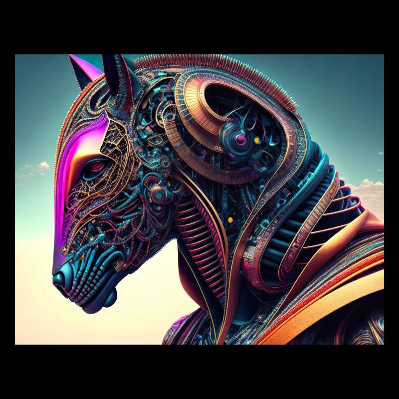Mechanical horse head