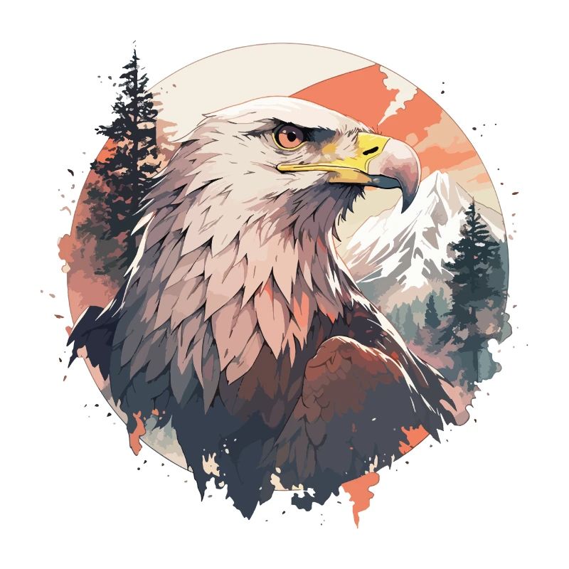 Eagle Head Nature Wilderness Forest Trees Mountains