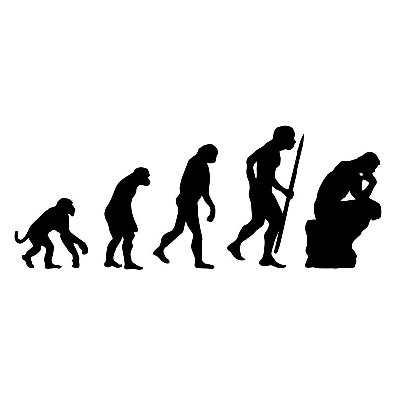 Evolution de la philosophie du penseur, philosophe