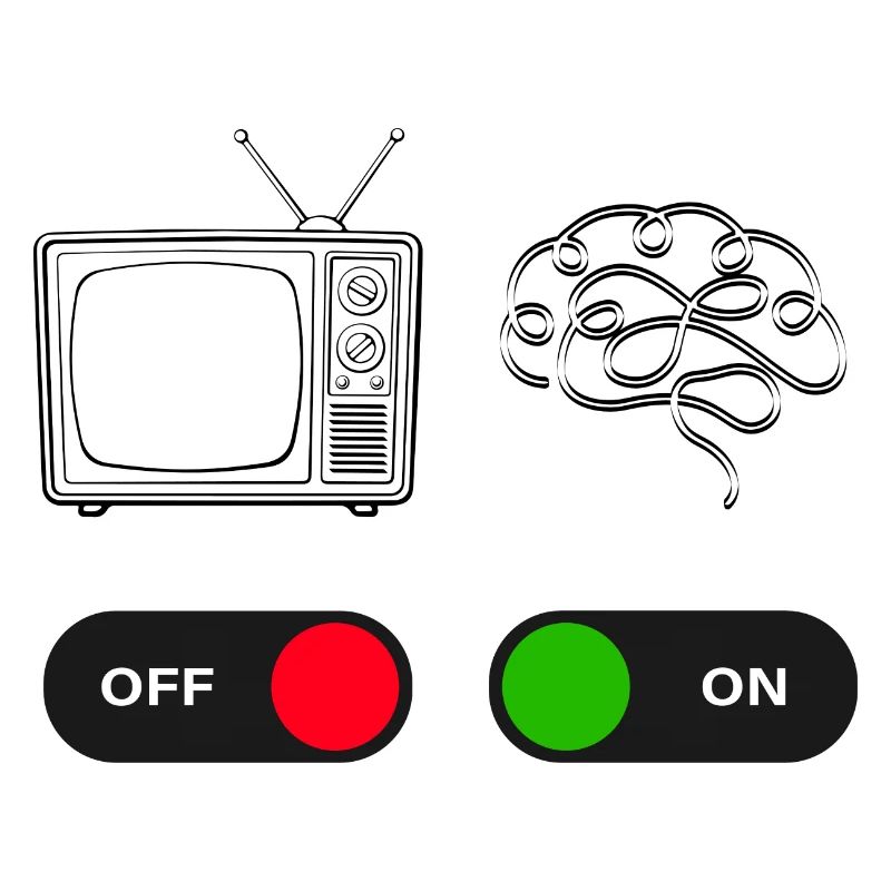 turn tv off and brains on