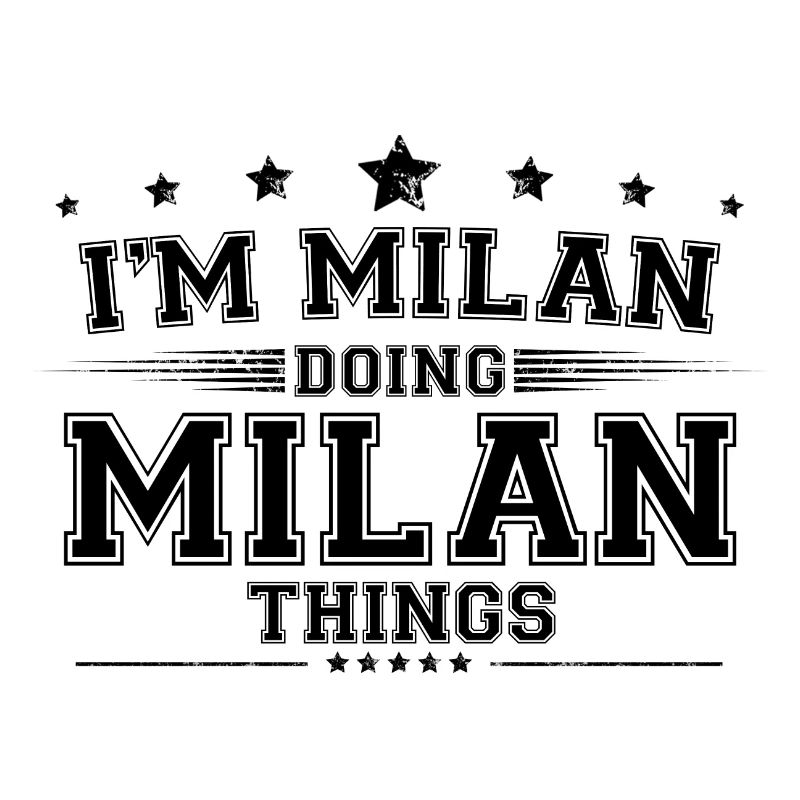 Ich bin Mailand und mache Mailand Dinge