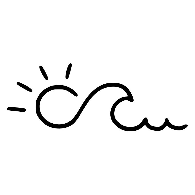 Wave with sun