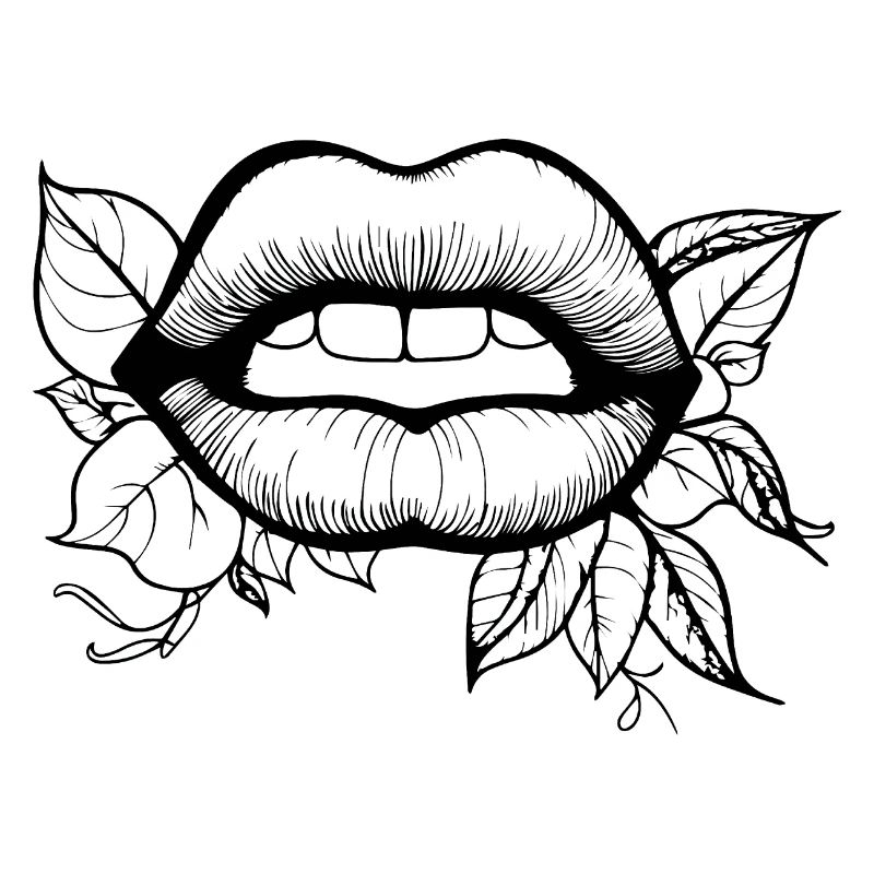 Lèvres, bouche, baisers lèvres